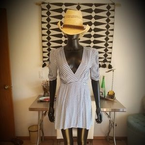 REFORMATION GINGHAM MINI